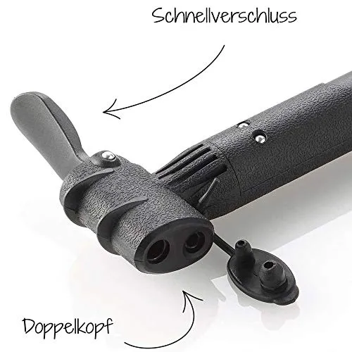 Fischer Luftpumpe 41-48 cm Duokopf Rahmenpumpe
