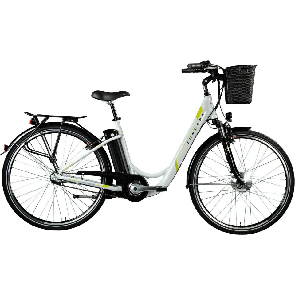 Zündapp Z510 Damen E-Bike 28 Zoll 48 cm weiß-grün 531Wh