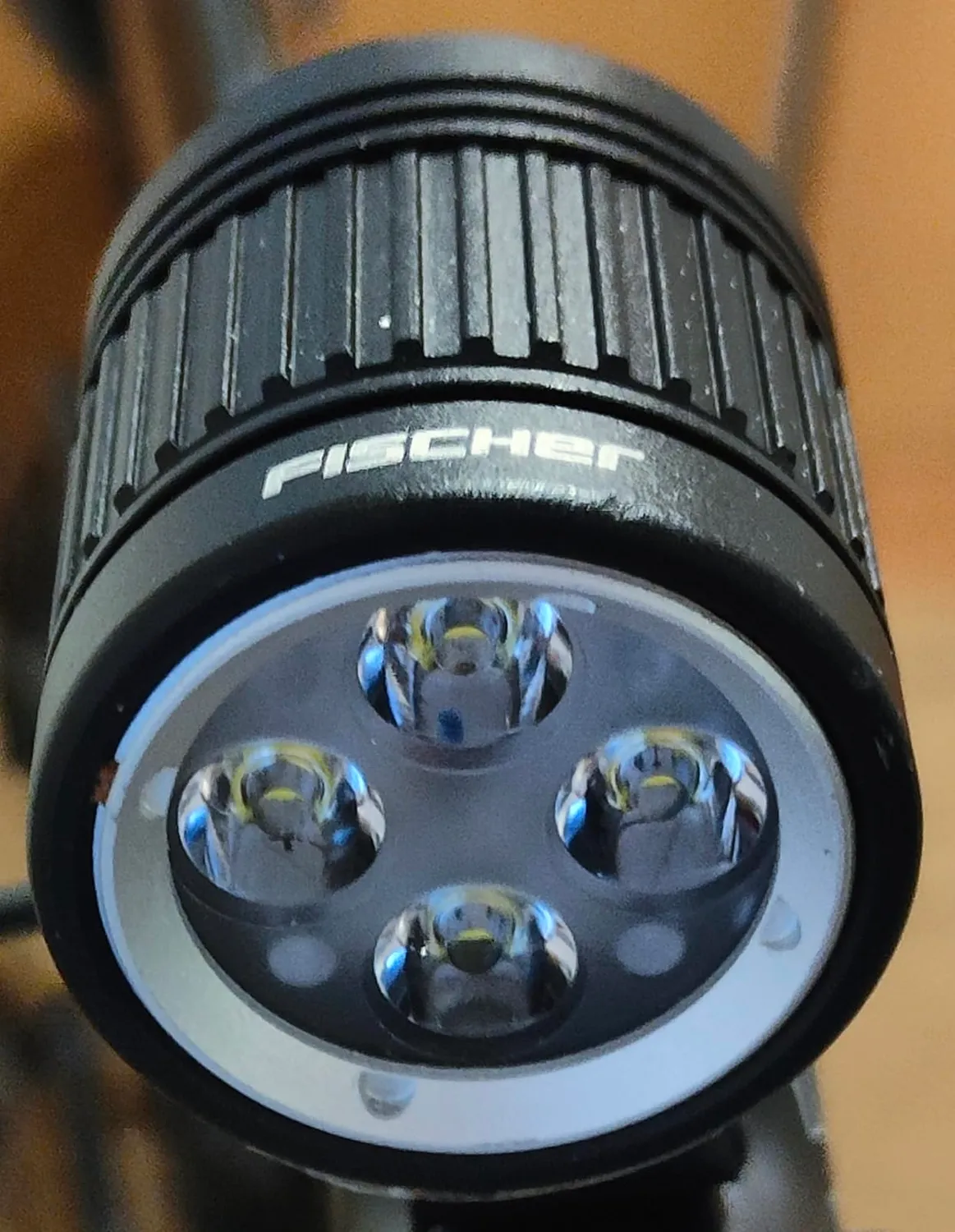 Fischer LED Helmlampe Akku Helmleuchte 1600 Lumen Schwarz