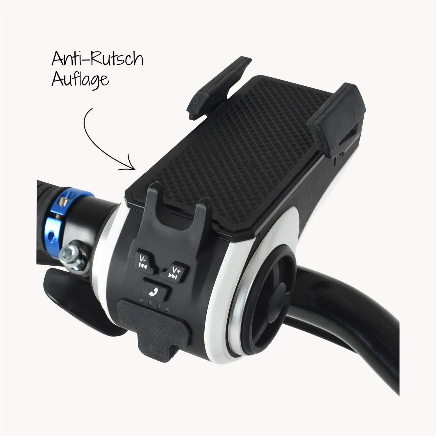 Fischer Multimedia Smartphone-Halterung Bluetooth Powerbank