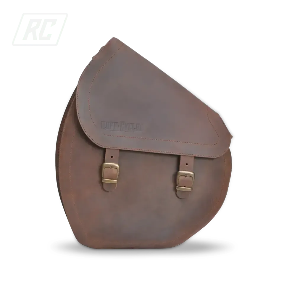 Ruff Cycles Ruffian Satteltasche Leder Links Braun Notebook