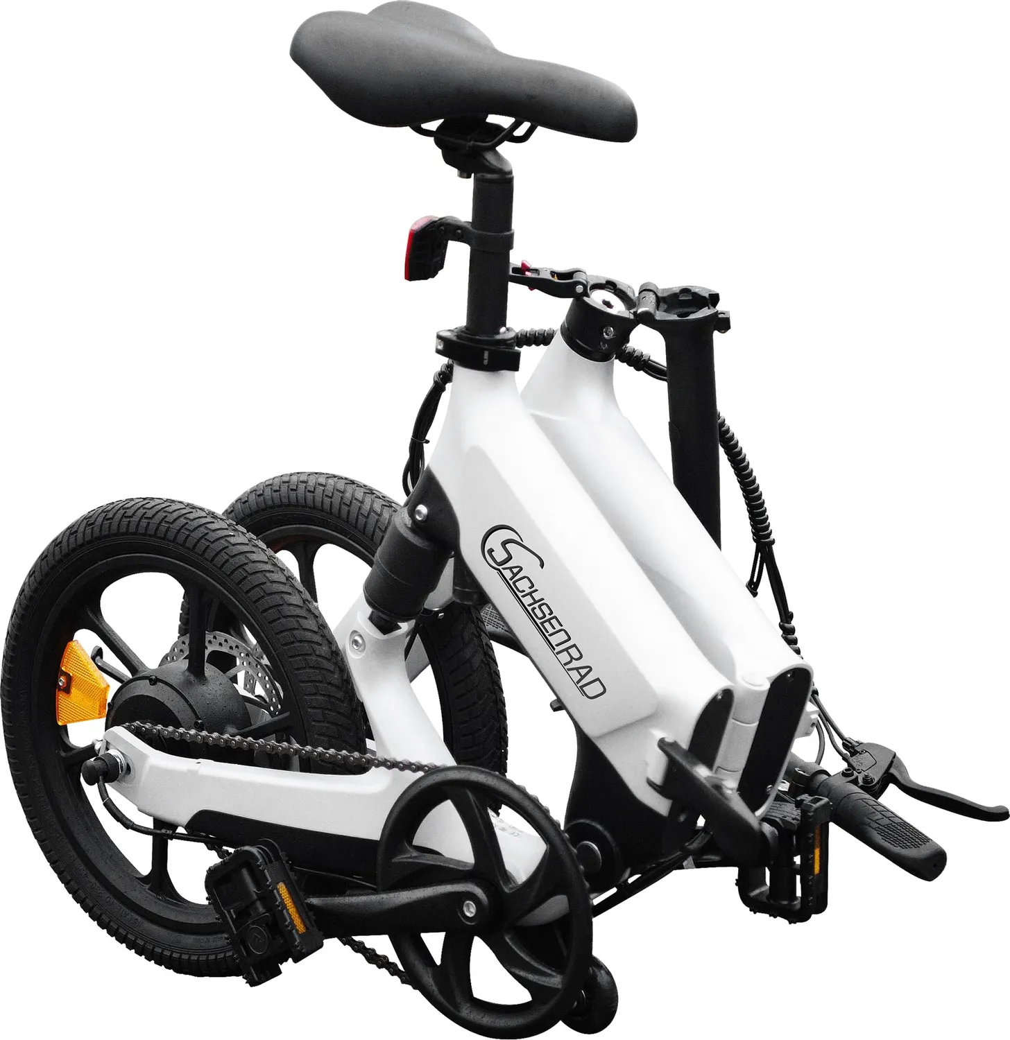SachsenRad F12 E-Faltrad Space Grau 16 Zoll Magnesium