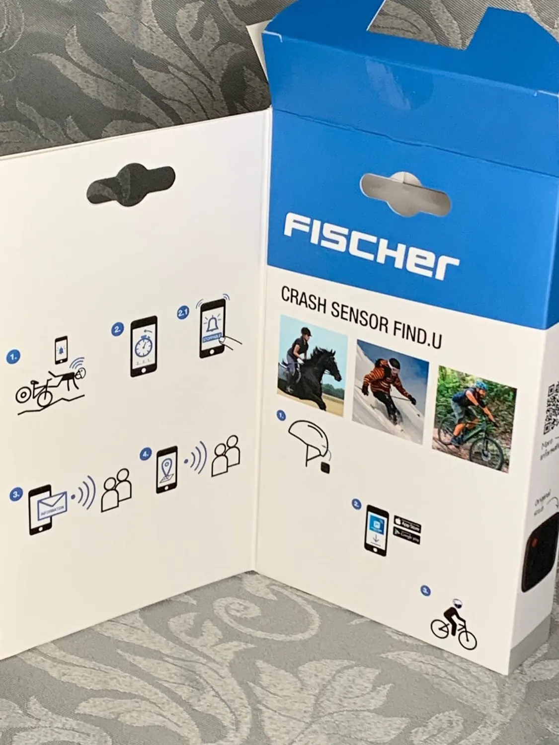 Fischer Urban Fahrradhelm Crash-Sensor schwarz L/XL