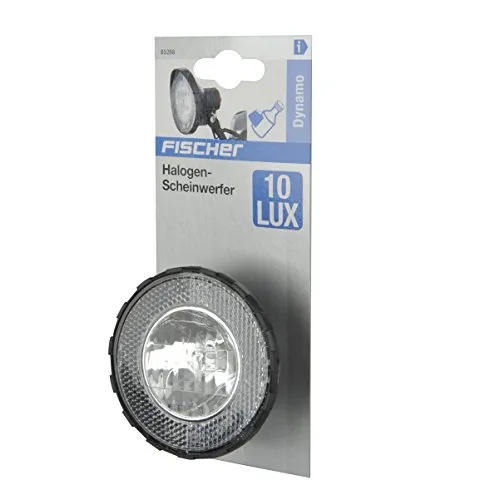 Fischer Dynamo Frontlicht 10 Lux Halogen StVZO schwarz