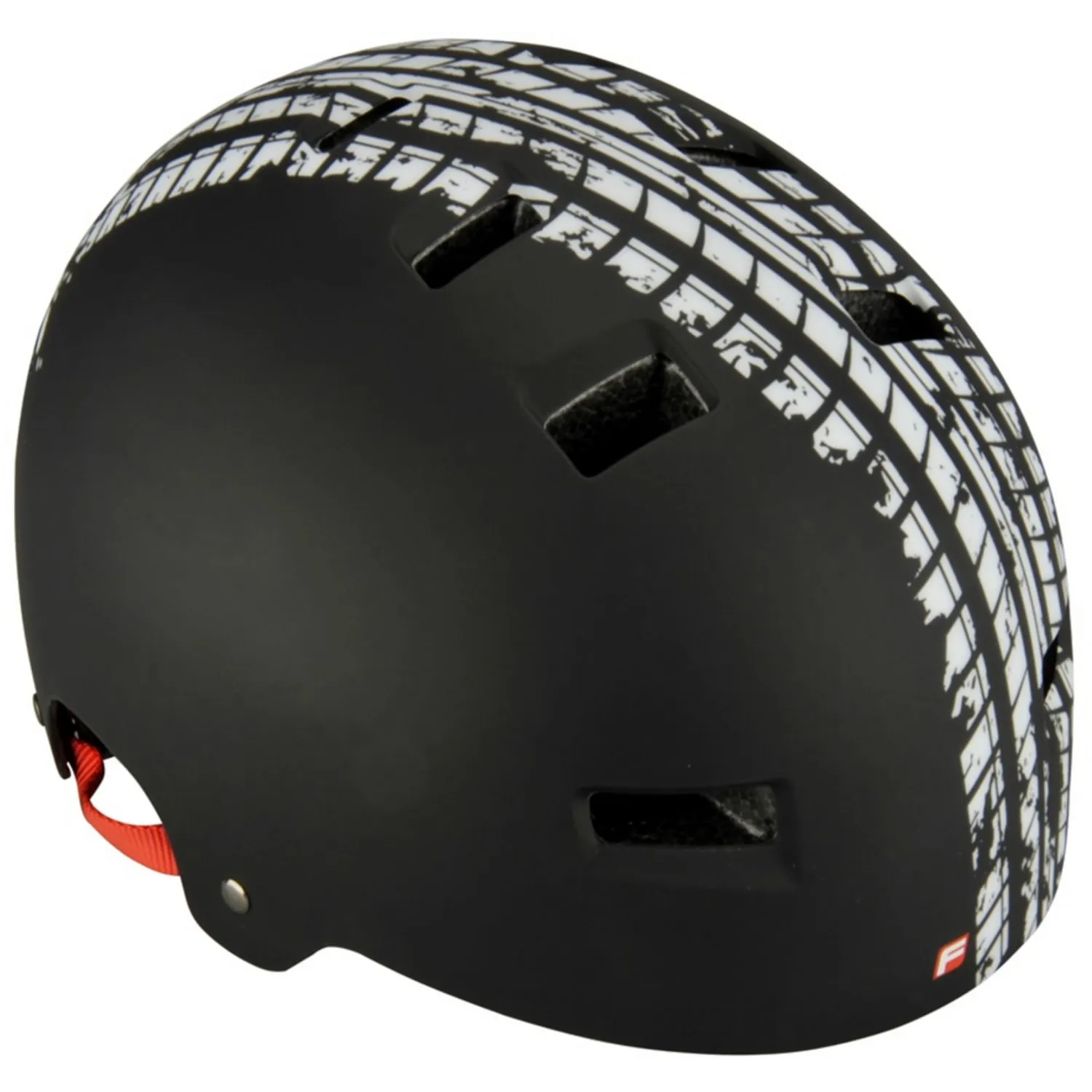 Fischer BMX Plus Ride Fahrradhelm L-XL schwarz belüftet