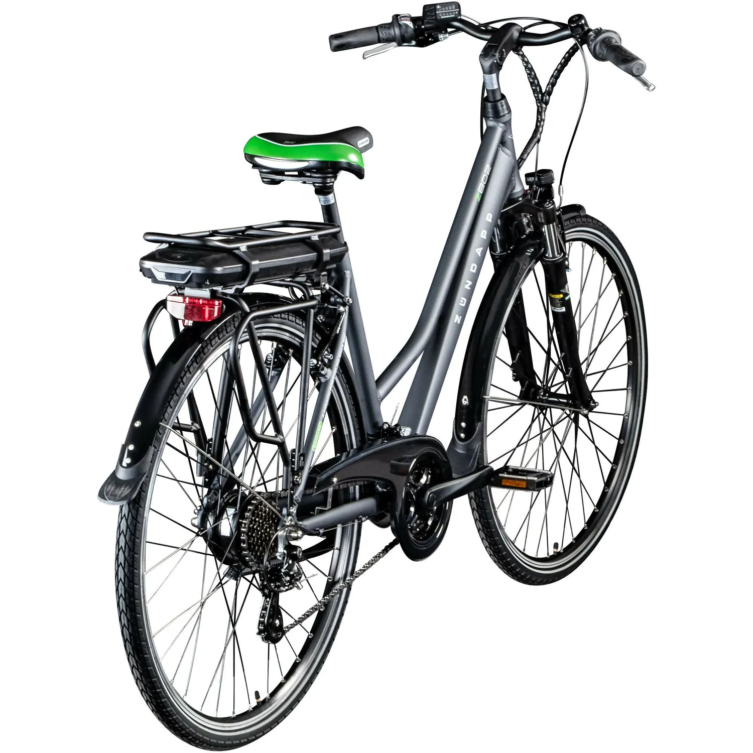 Zündapp Z802 Damen E-Bike 28 Zoll 48 cm grau-grün