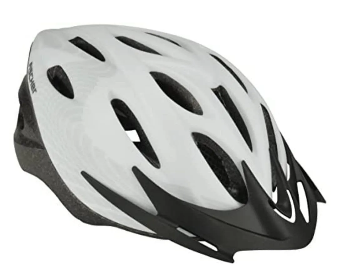 fischer Hawaii Fahrradhelm Weiß Rosa S/M mit Licht
