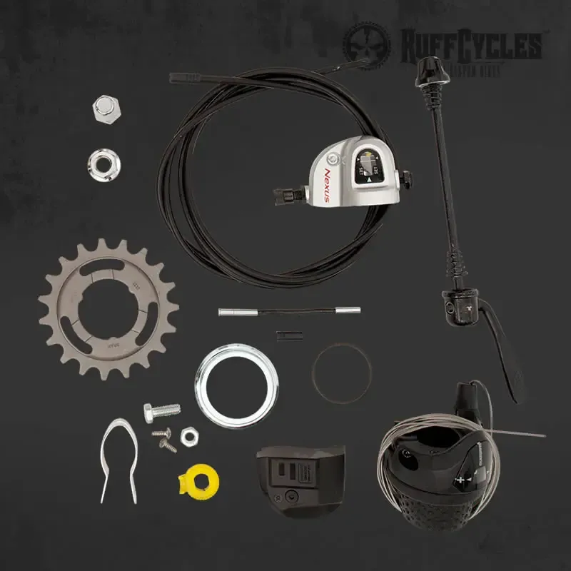 Ruff Cycles Biggie Hinterrad 26 Zoll rot 65 mm 3-Gang