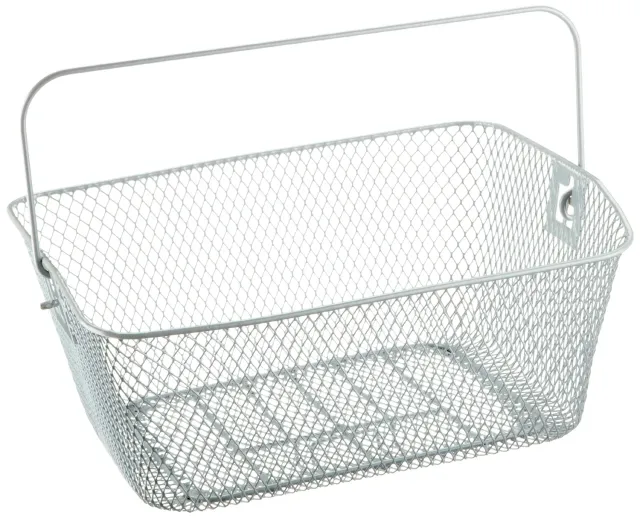 Fischer Fahrradkorb hinten engmaschig silber Einheitsgröße