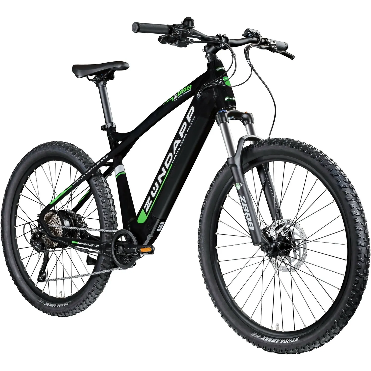 Zündapp Z898 E-Mountainbike 27,5 Zoll 48 cm schwarz-grün