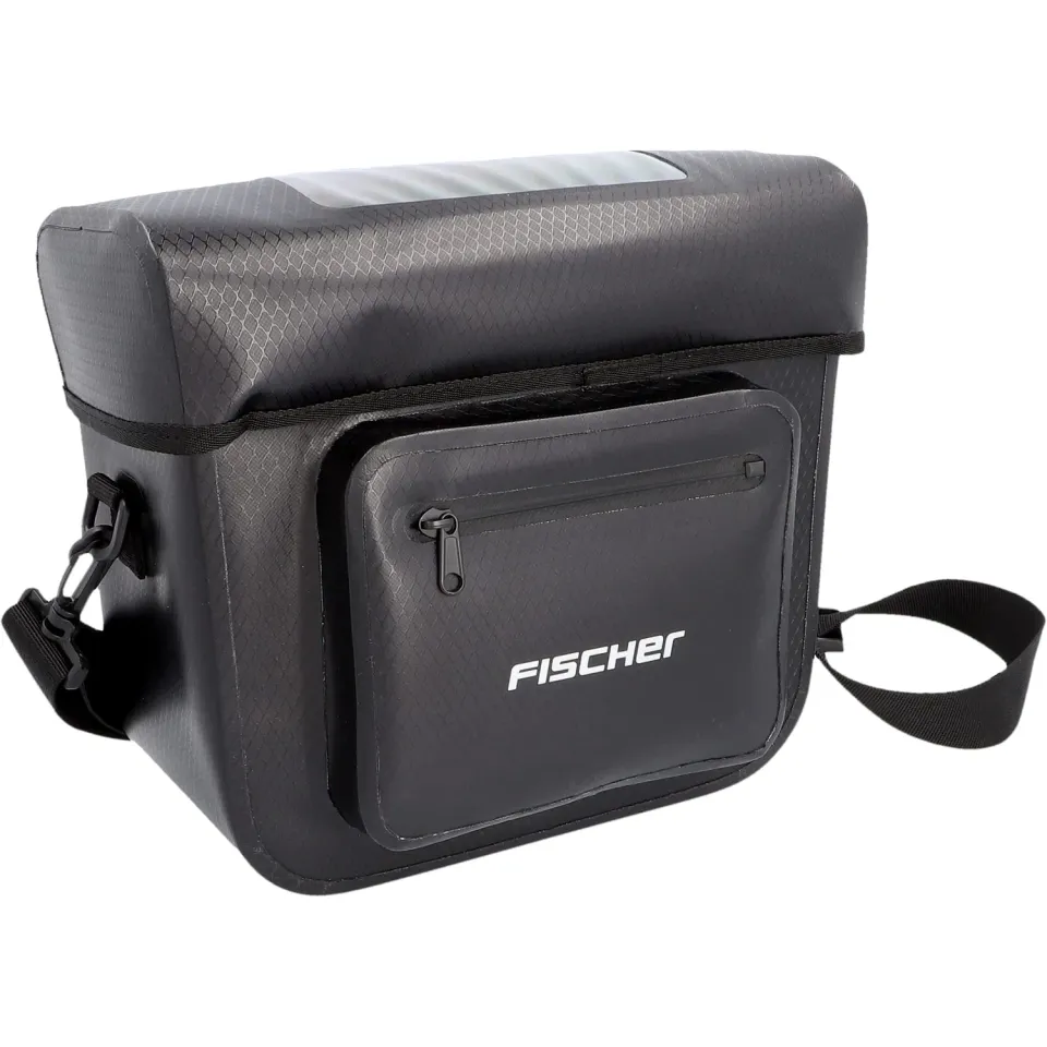 fischer Plus Terra Lenkertasche 7 Liter wasserdicht schwarz