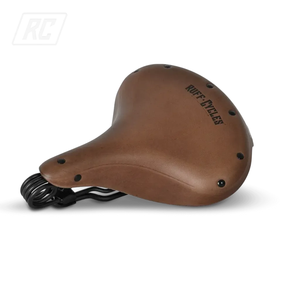 Ruff Cycles Wrangler Sattel Braun Leder Federn
