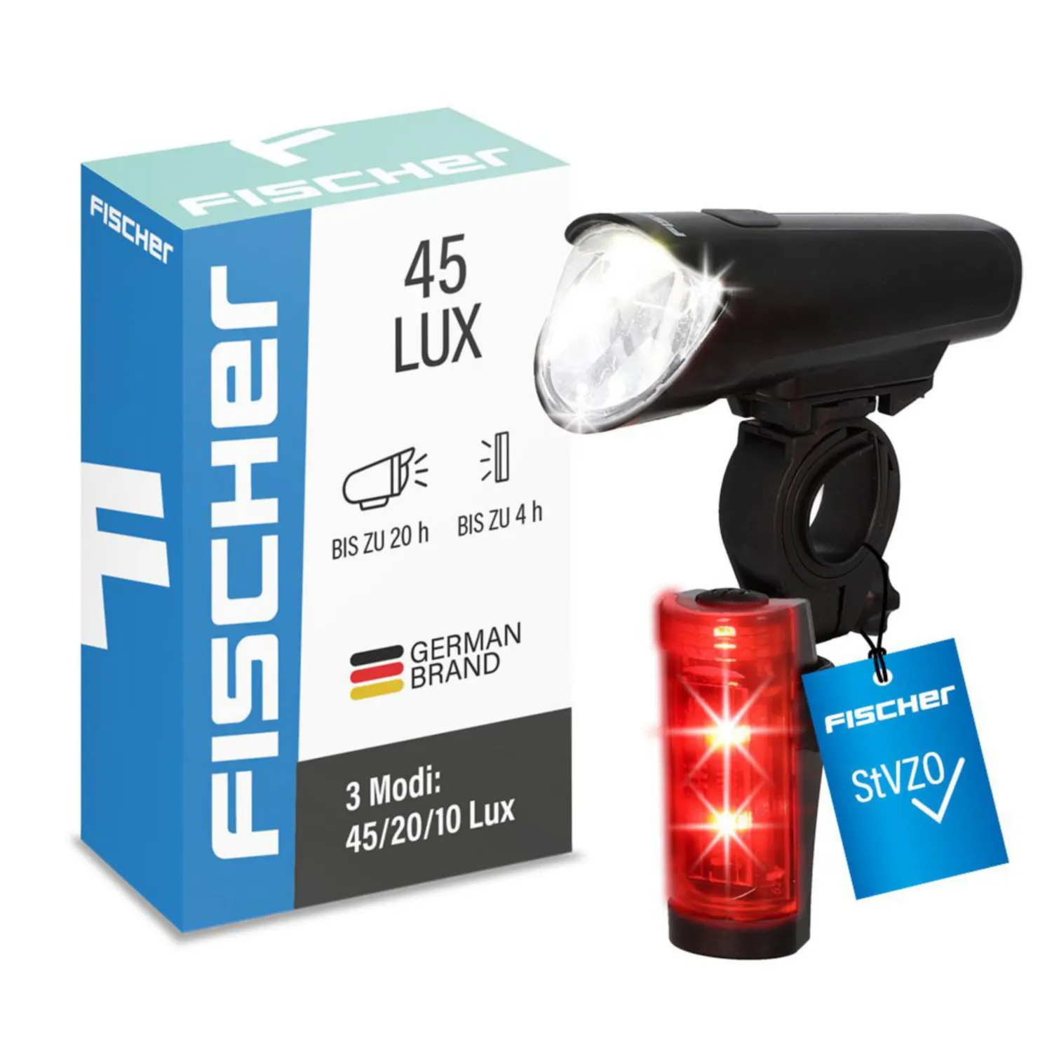 Fischer Small-Box Beleuchtungsset LED-Akku 45 Lux