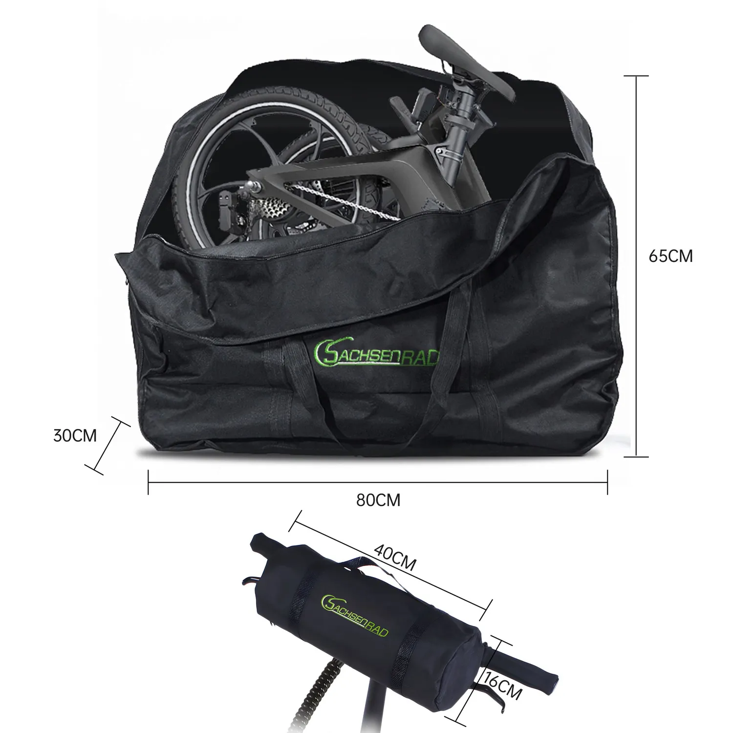 SachsenRad F2 F11 F12 Faltrad-Transporttasche gebraucht 600D