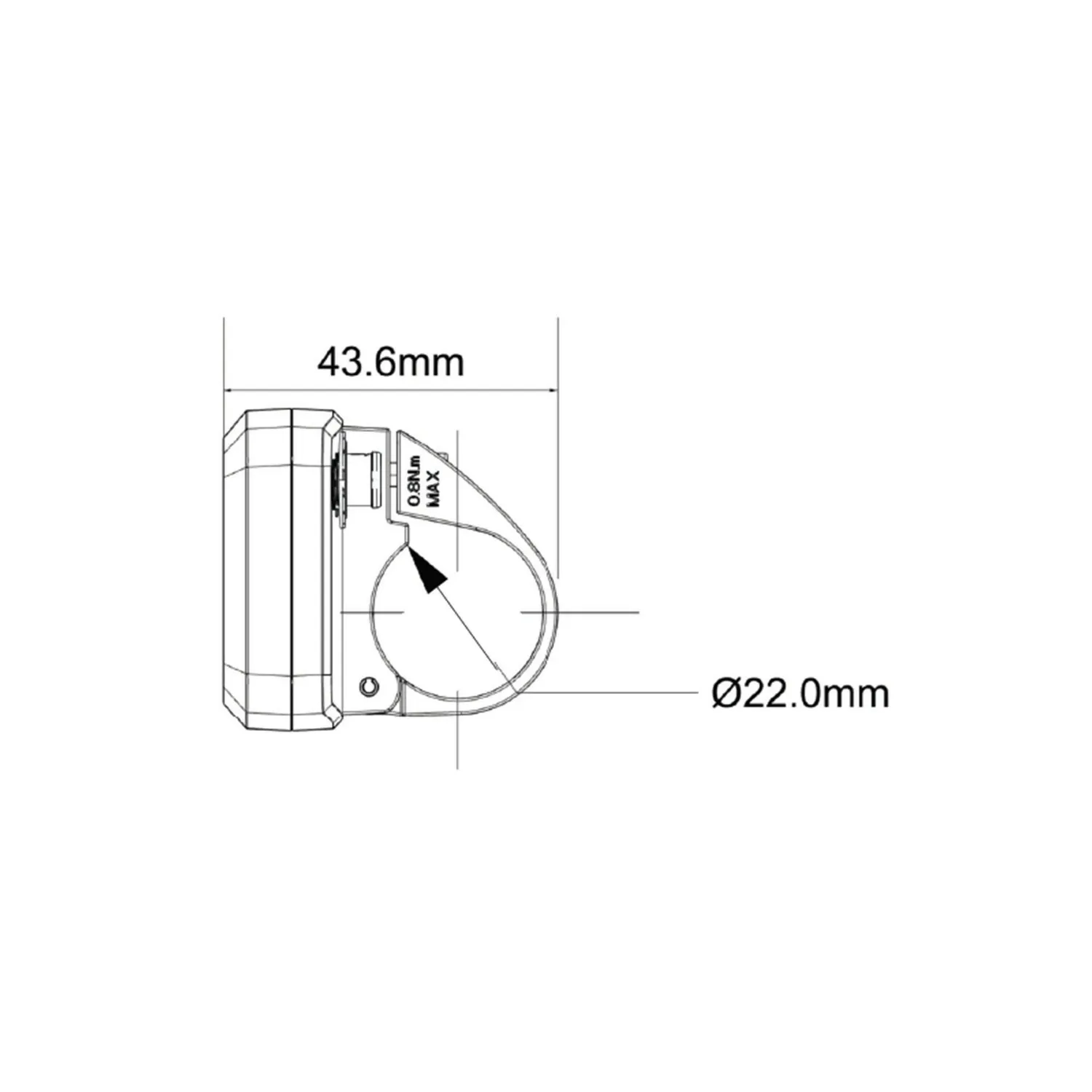 KeyDisp KD126 Zündapp E-Bike Farbdisplay 1,9 Zoll UART