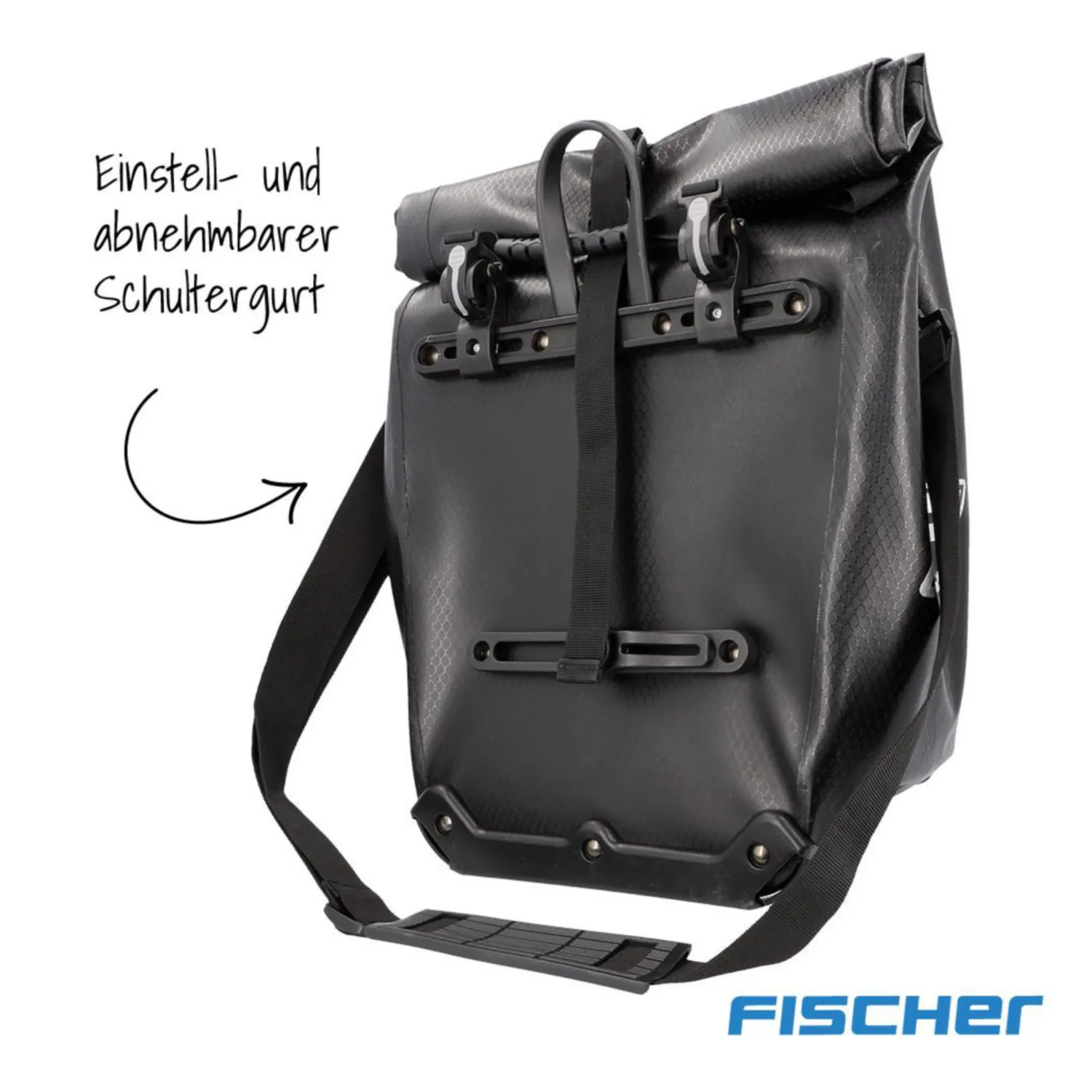 Fischer Plus Terra Gepäckträgertasche 30L schwarz M