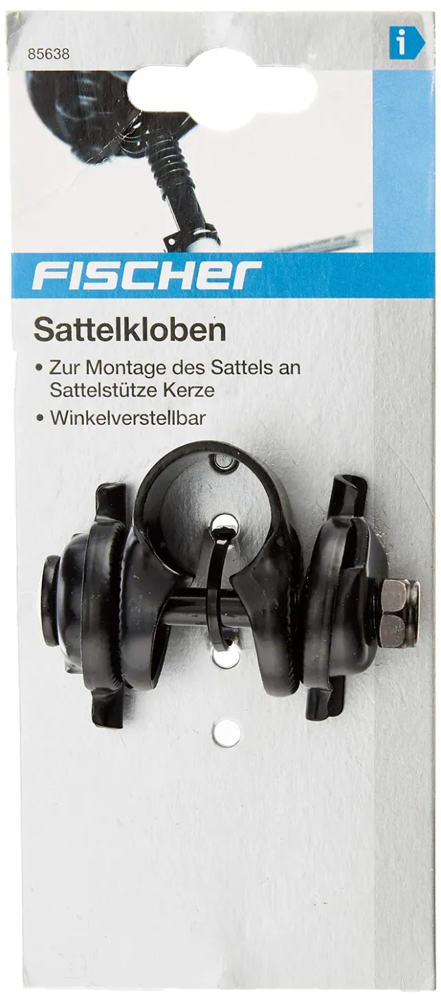 fischer Sattelkloben Schwarz One Size verstellbar
