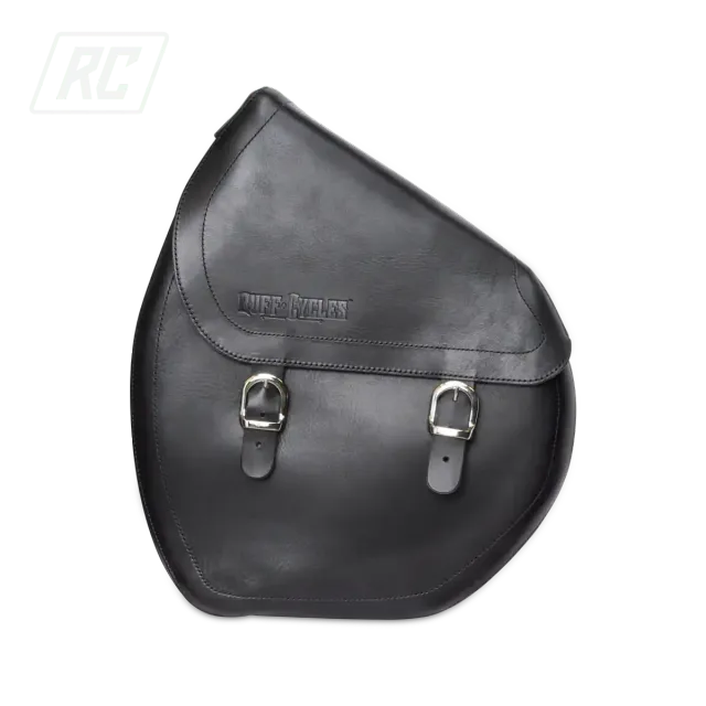 Ruff Cycles Ruffian Satteltasche Leder Links Schwarz
