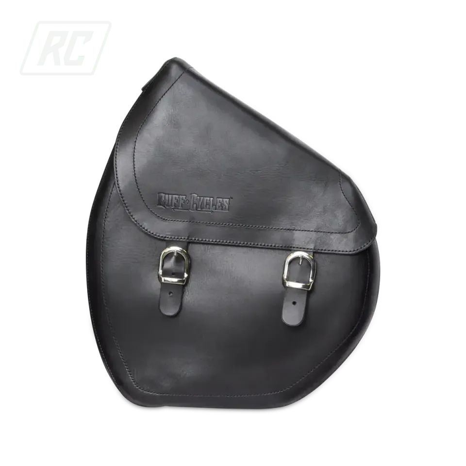 Ruff Cycles The Ruffian Satteltasche Links Schwarz Leder