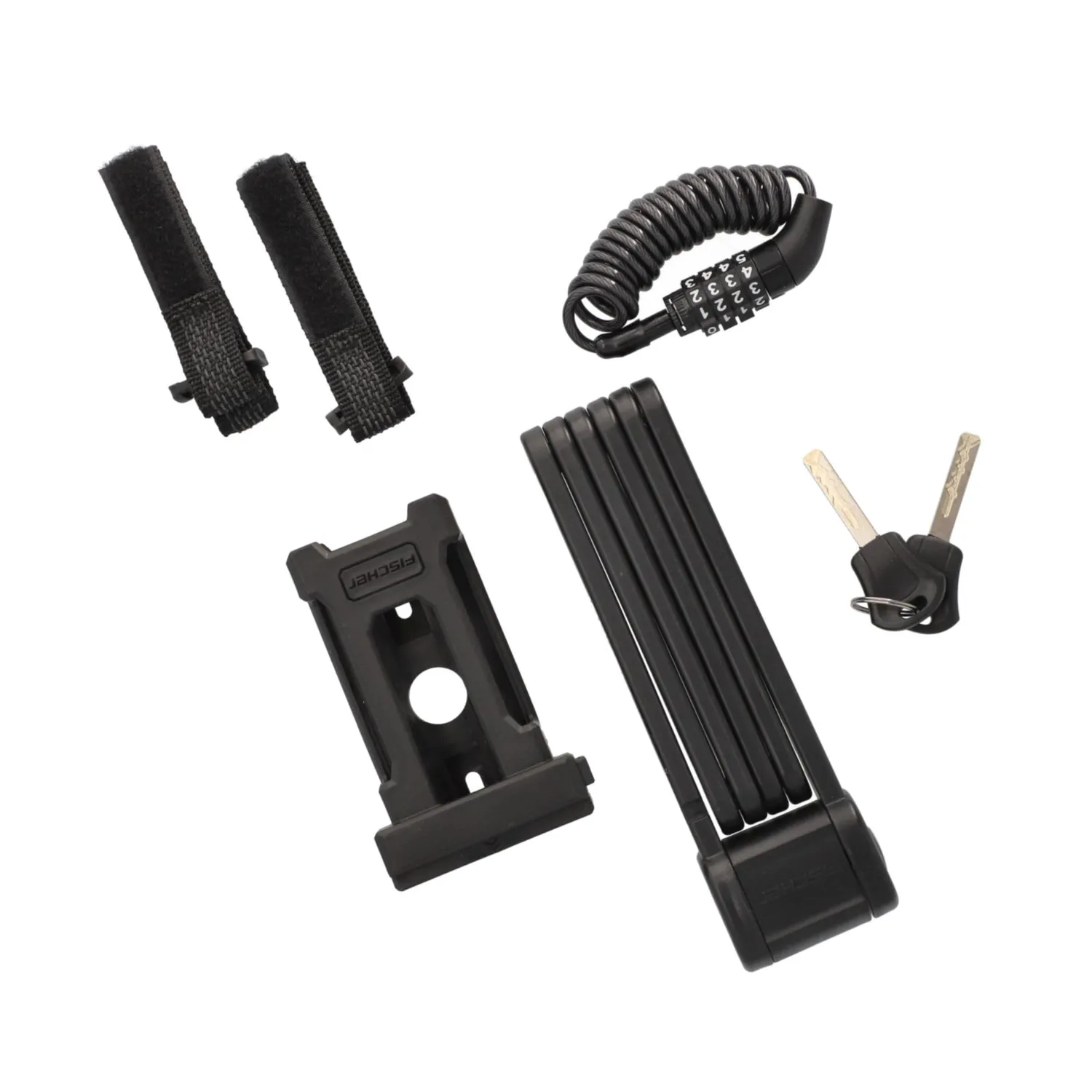 fischer FK85 Schloss-Set Faltschloss 85 cm + Helmschloss