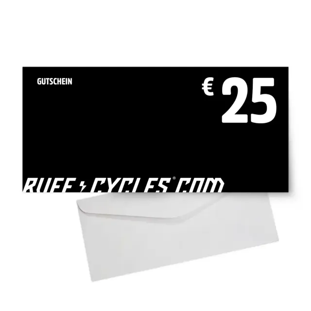 Ruff Cycles Geschenkgutschein 25 Euro Gutschein