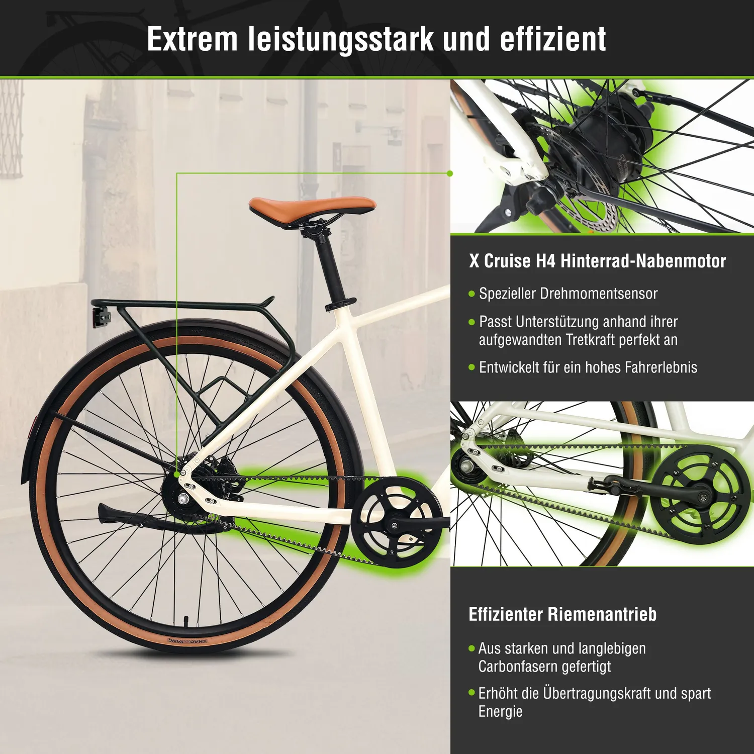 SachsenRad C3M Roma II E-Bike gebraucht Riemenantrieb
