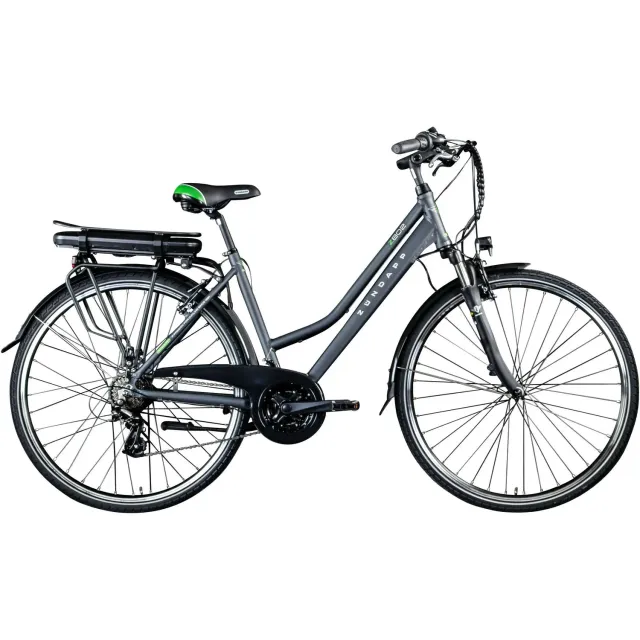 Zündapp Z802 Damen E-Bike 28 Zoll 48 cm grau-grün