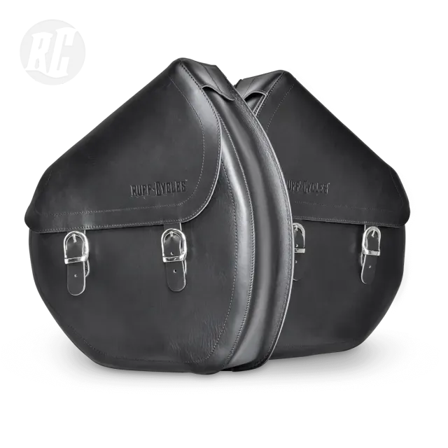 Ruff Cycles Ruffian Satteltasche Leder Schwarz Sattel