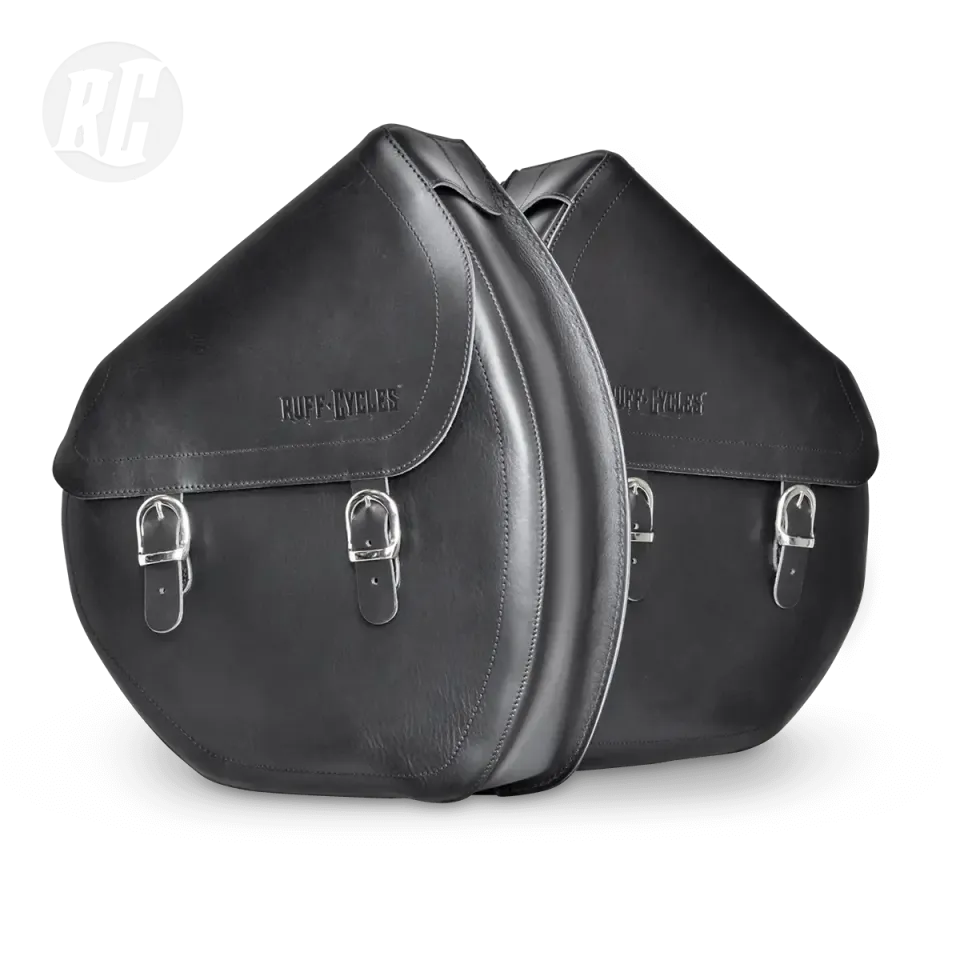 Ruff Cycles Ruffian Satteltasche Leder Schwarz Sattel