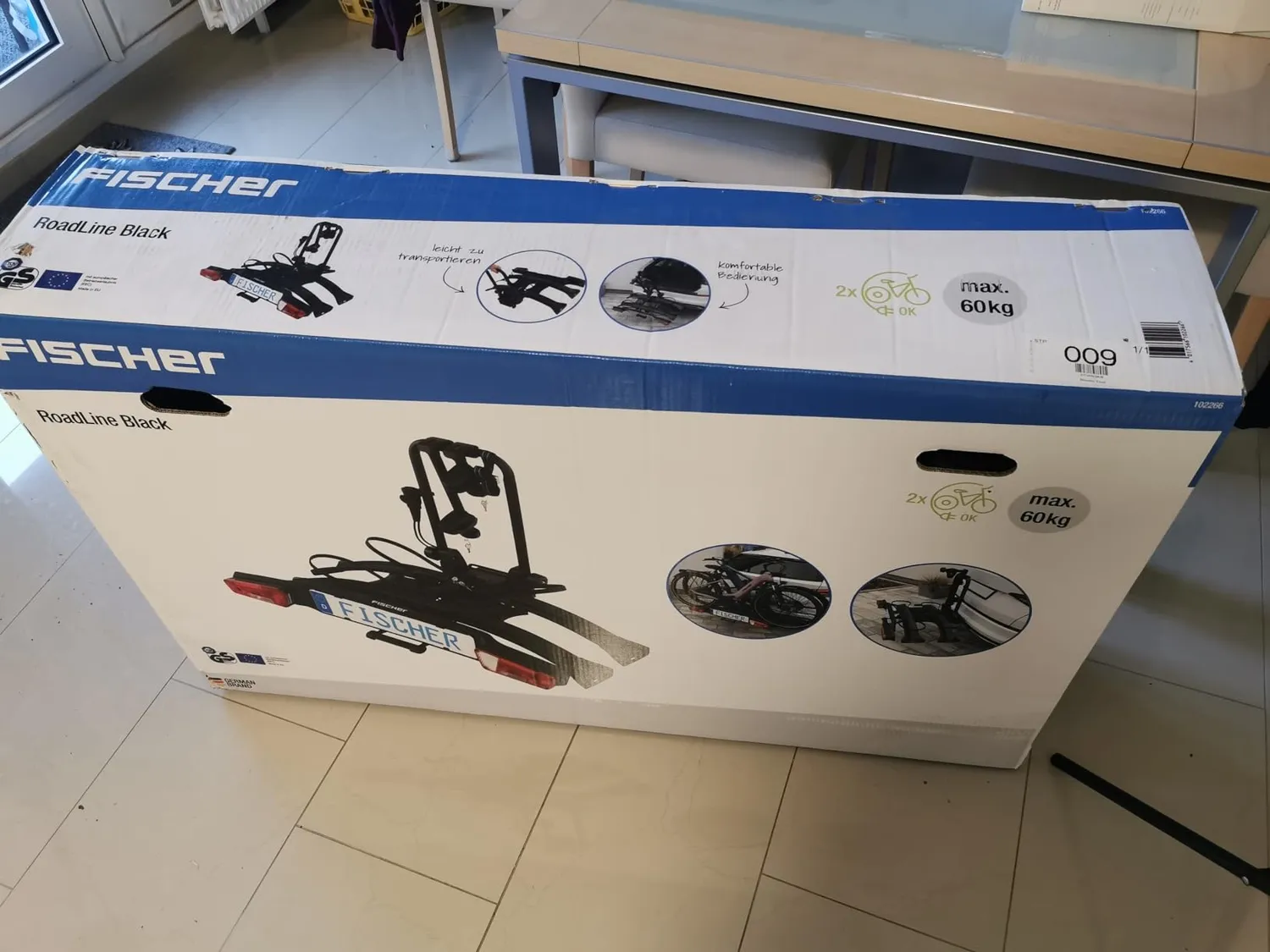 fischer RoadLine Black Kupplungsträger 2 E-Bikes 60 kg