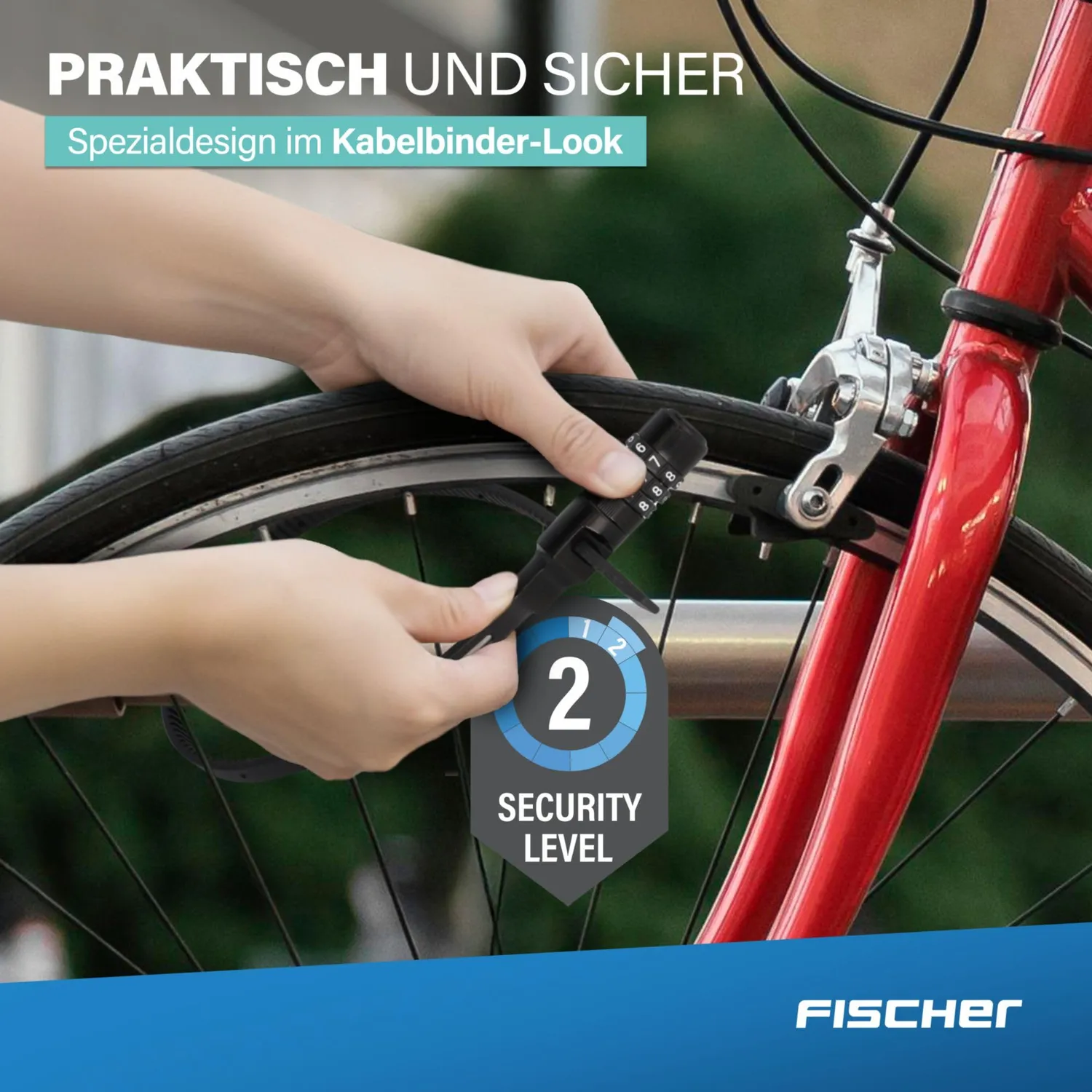 Fischer Zahlenschloss 53 cm schwarz 1000 Kombinationen