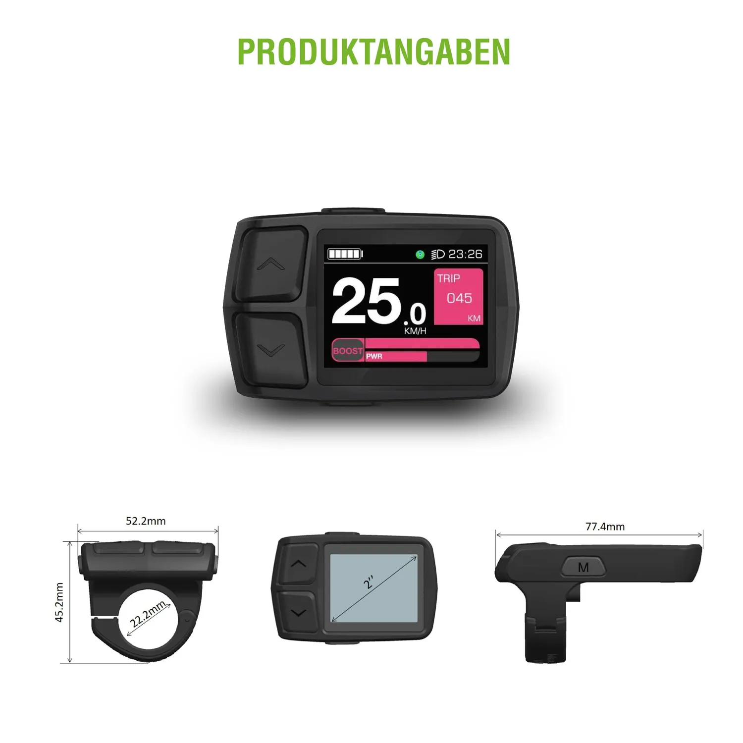 SachsenRad C5 Fahrradcomputer Display 2024/25