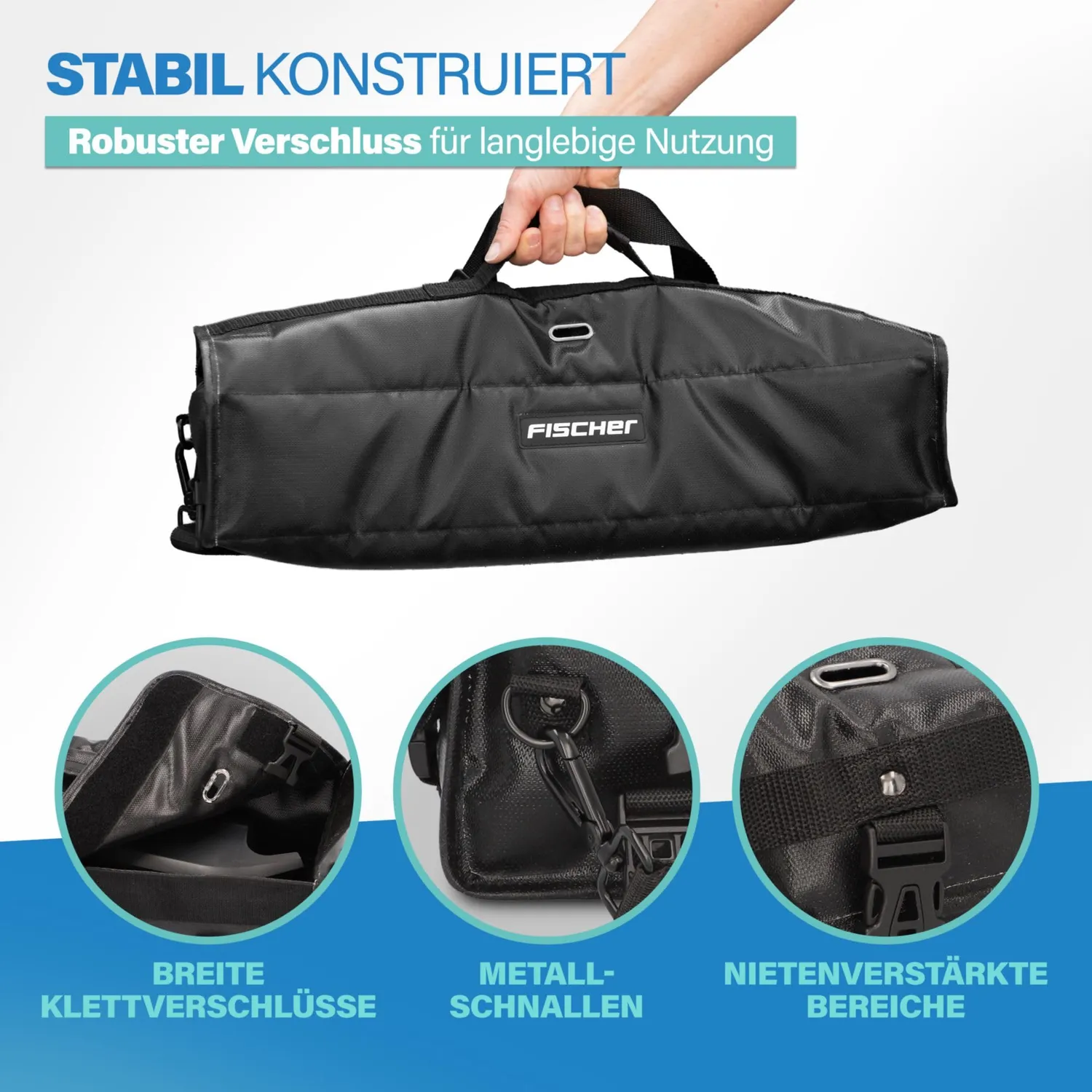 Fischer Brandschutztasche Lithium-Akku feuerfest 1000 °C