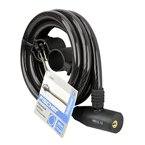 Fischer 85848 Seilschloss schwarz 180 cm Basisschutz