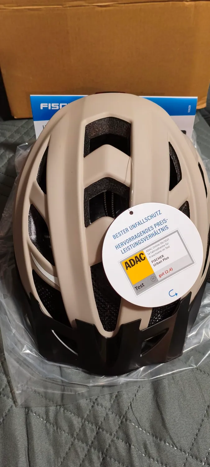 Fischer Urban Plus Cityhelm mit LED-Rücklicht S/M
