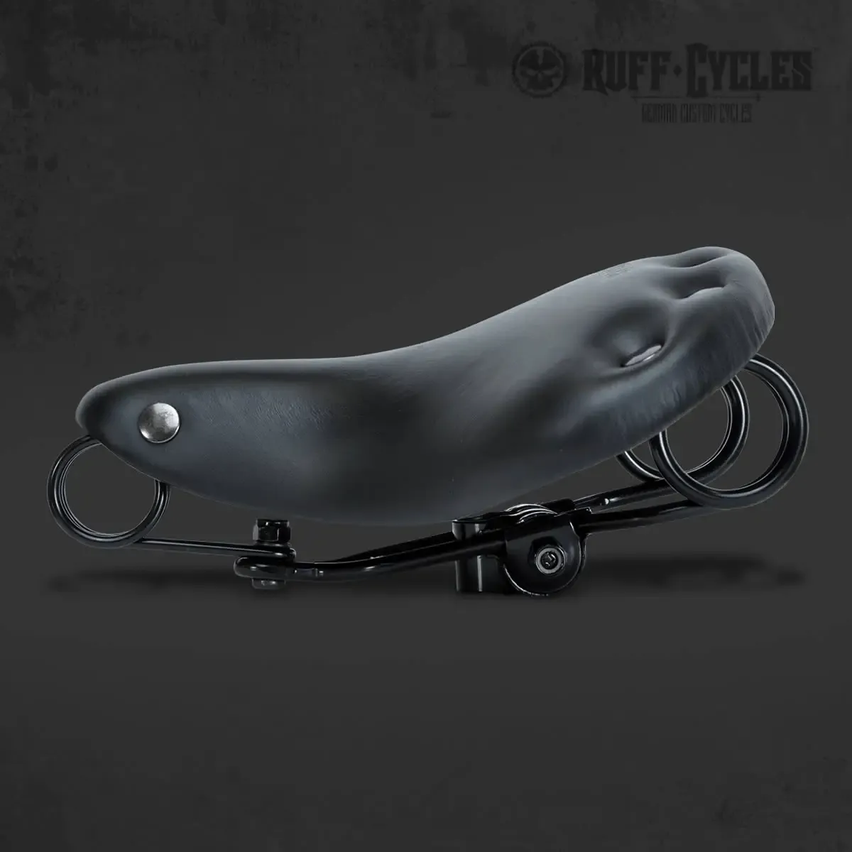Ruff Cycles Stockman Sattel Leder Schwarz Federn