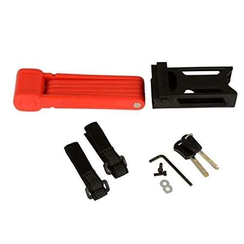 Fischer Faltschloss 85 cm mit Halterung Fahrradschloss
