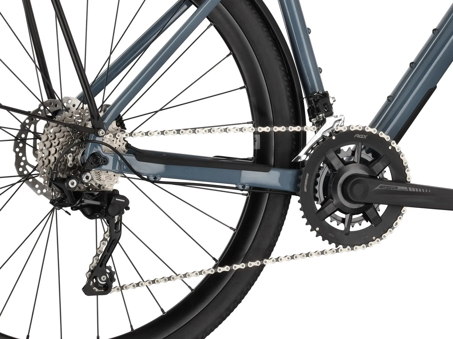 Carver Gravel 210 Street Gravelbike Dark Grey Blue GRX