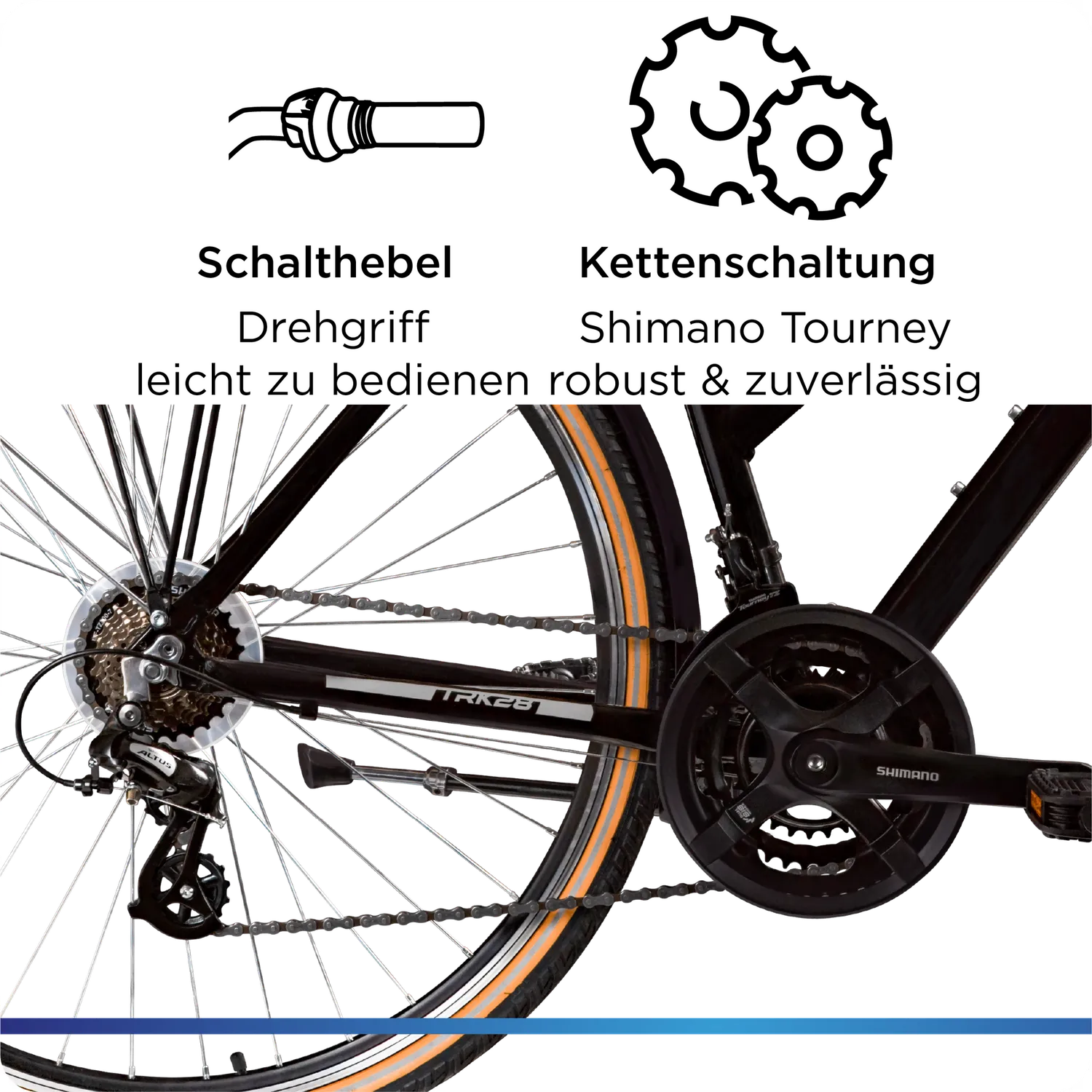 Zündapp T700 Trekkingrad Damen 28 Zoll 50cm schwarz