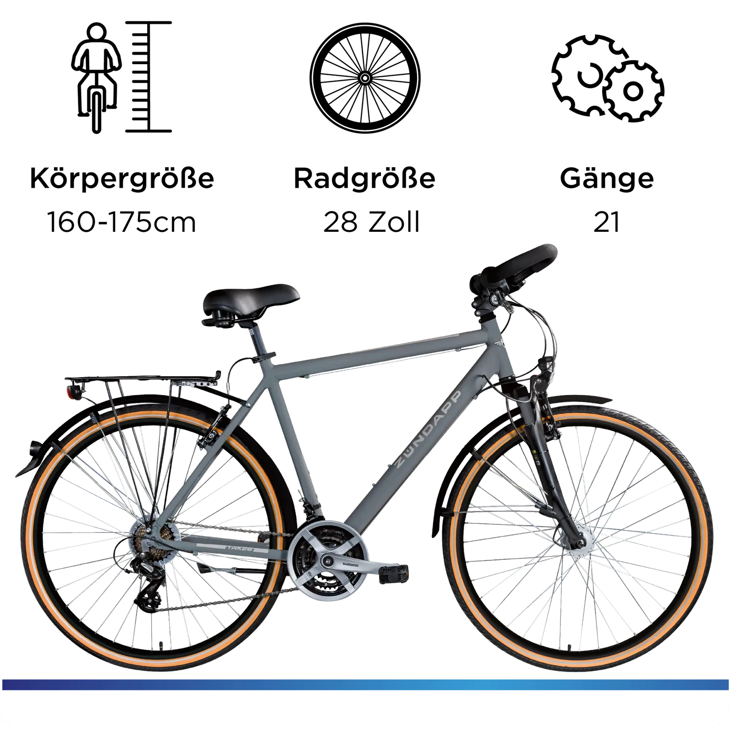 Zündapp T700 Trekkingrad 28 Zoll 21-Gang 55 cm